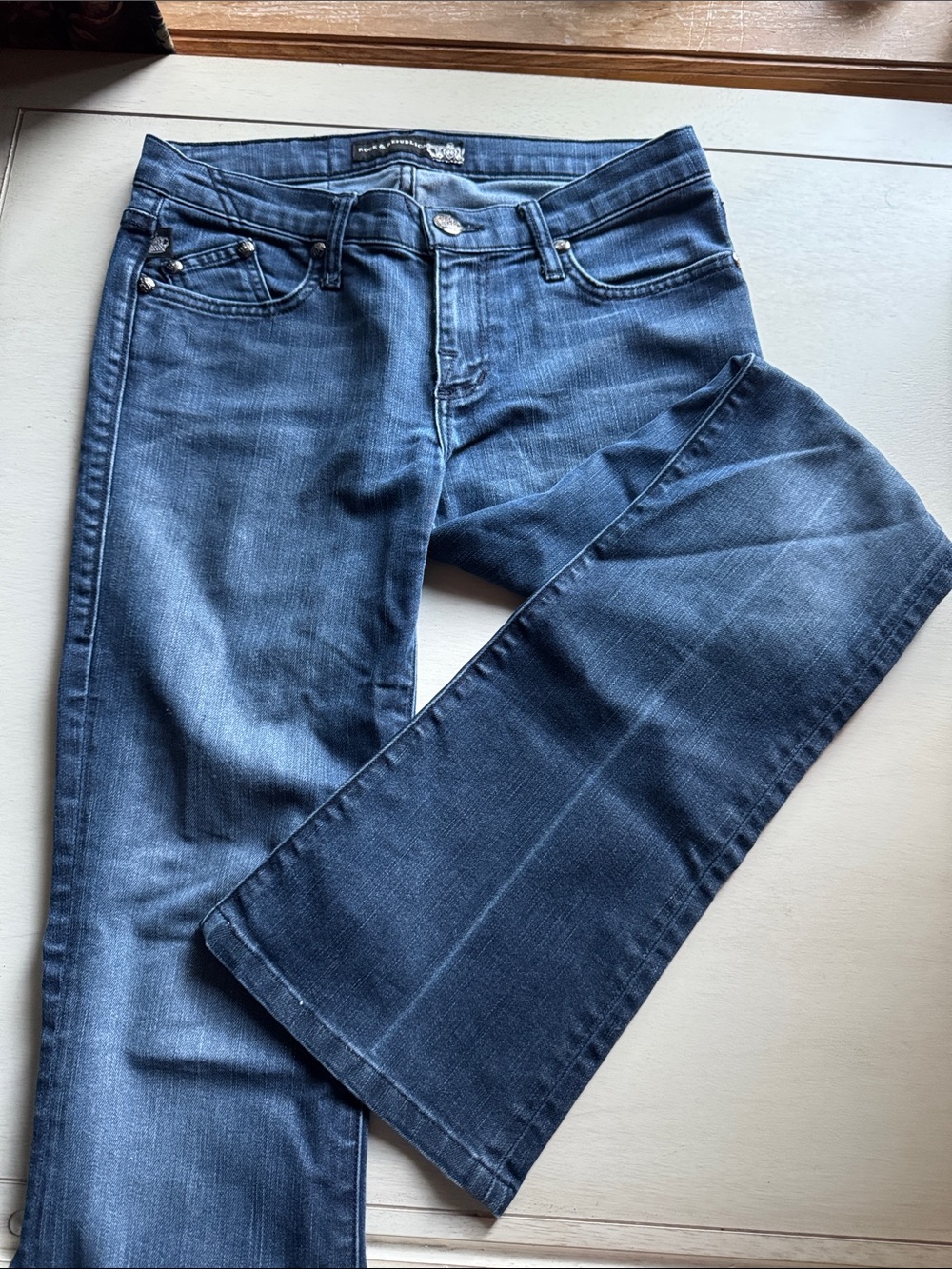 Rock & Republic Women's Dark Blue Bootcut Jeans